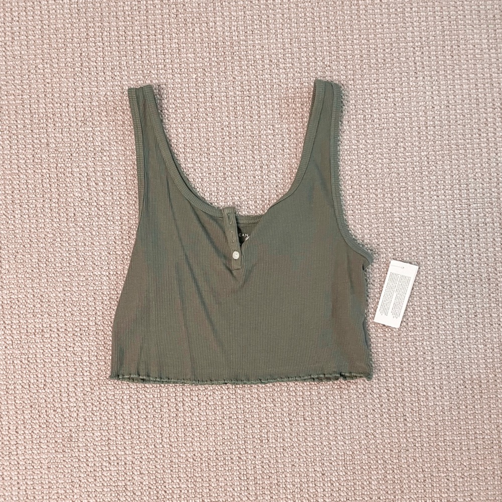 nwt american eagle olive baby tank